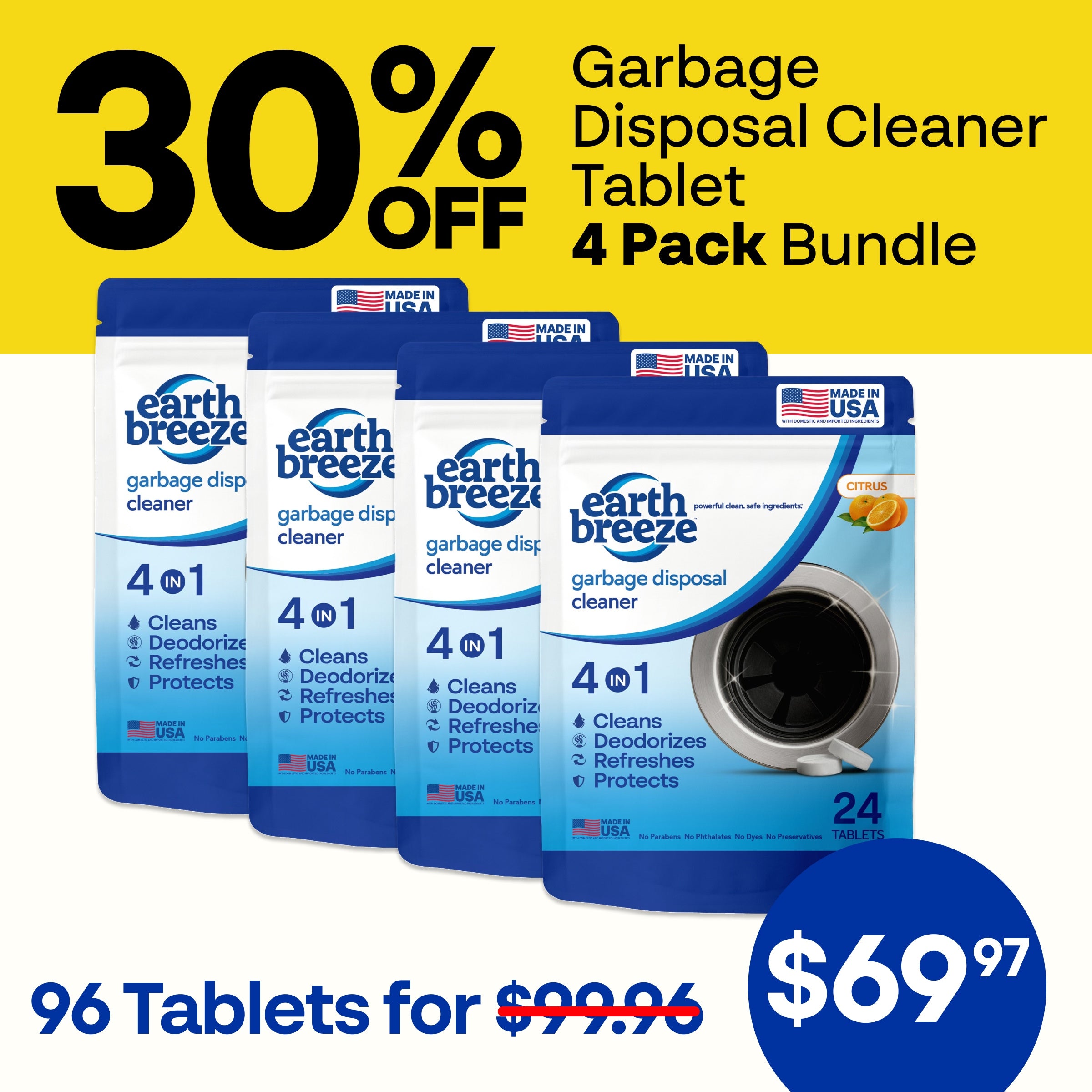 Alternative view of Garbage Disposal Cleaner Tablets - 4 Pack